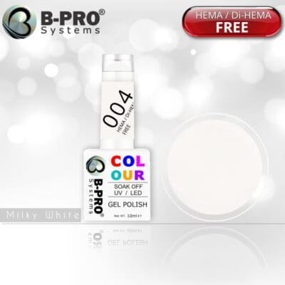 BPRO COLOUR Milky White Gel Polish 004