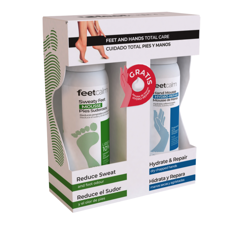 Feetcalm Feet & Hands Kit Antiperspirant Free Hand Mousse BPRO Systems