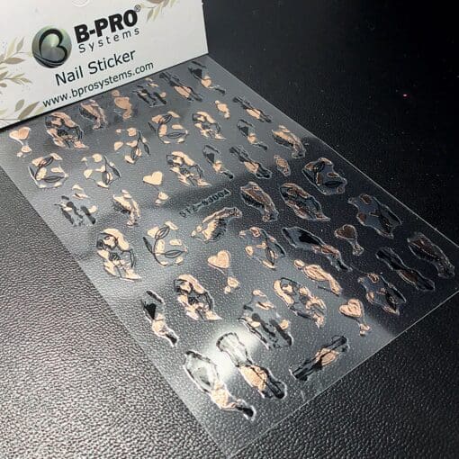 Sticker 004 Black-Rose Gold - B-PRO Systems