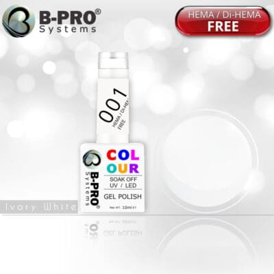 BPRO COLOUR Ivory White Gel Polish 001