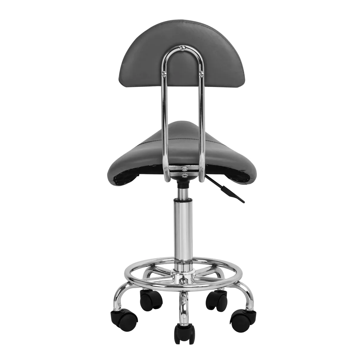 Saddle stool with backrest GRAY BPRO Systems