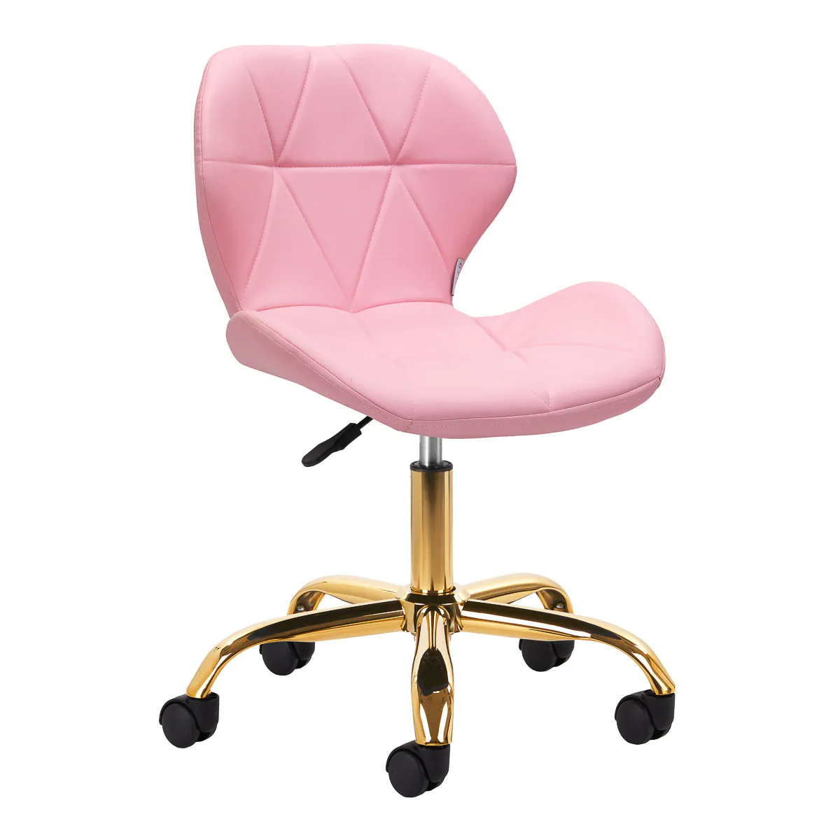 Amazon Pink Velvet Office Swivel Chair INDSUMOT Light Pink Velvet Armless  Home Office Desk Chair With