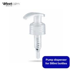 Pump Bottle dispenser for 500ml Feetcalm Scrub / Serum